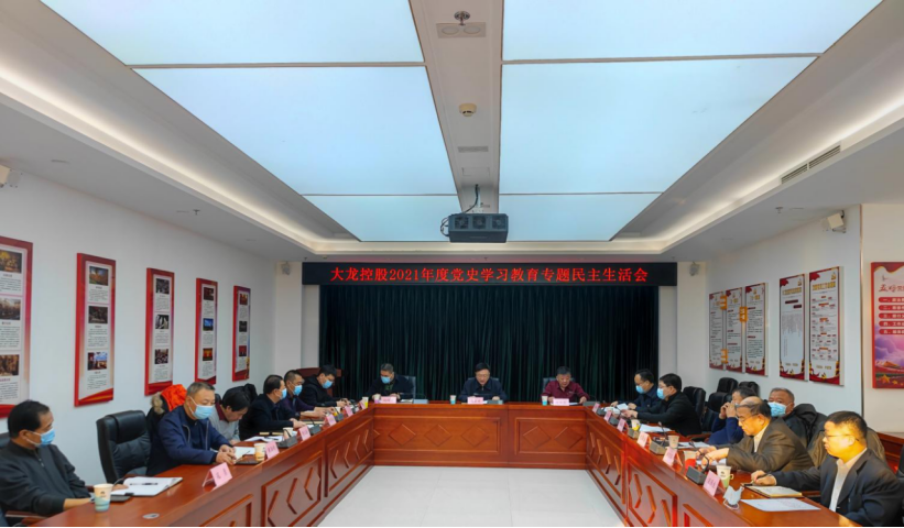 mg不朽情缘控股党委召开2021年度党史学习教育专题民主生涯会